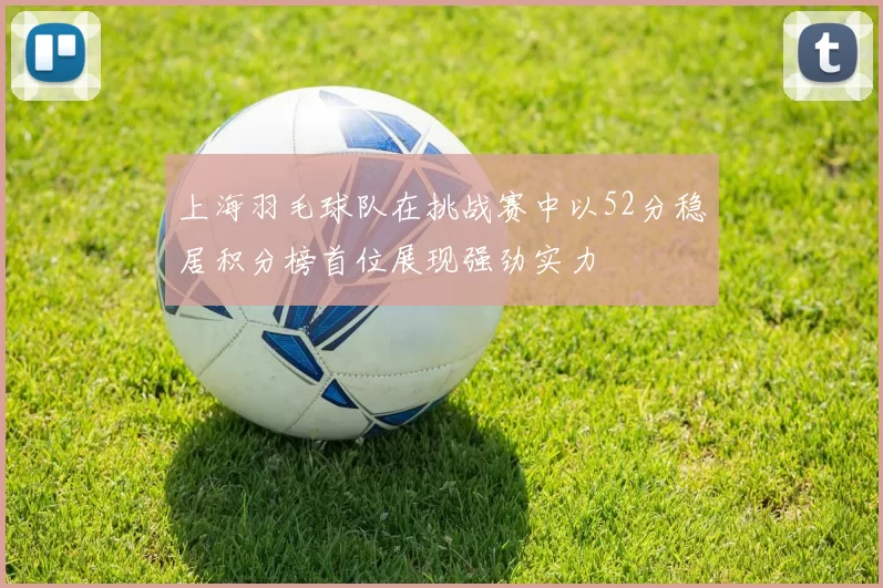 上海羽毛球队在挑战赛中以52分稳居积分榜首位展现强劲实力